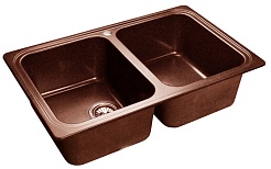 Granfest Мойка кухонная Standart GF-S780K Красный Марс – фотография-1